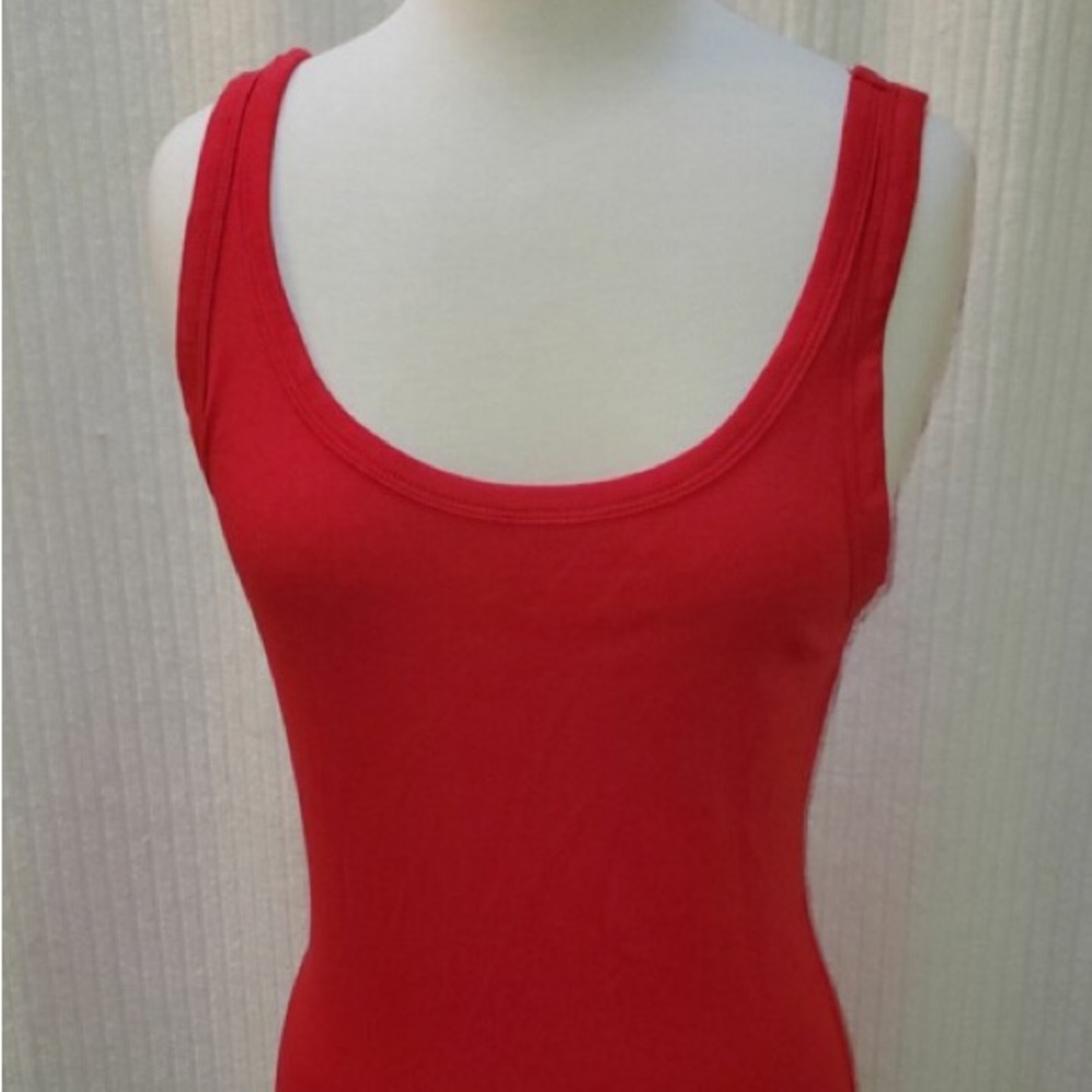 Time and Tru Red Tank Top